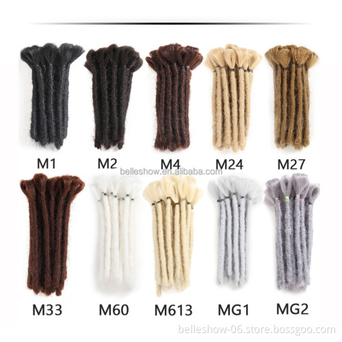 Hot sell wholesale 6inch -8inch  soft dreadlock braids hair exrensions  synthetic crochet dreadlocks